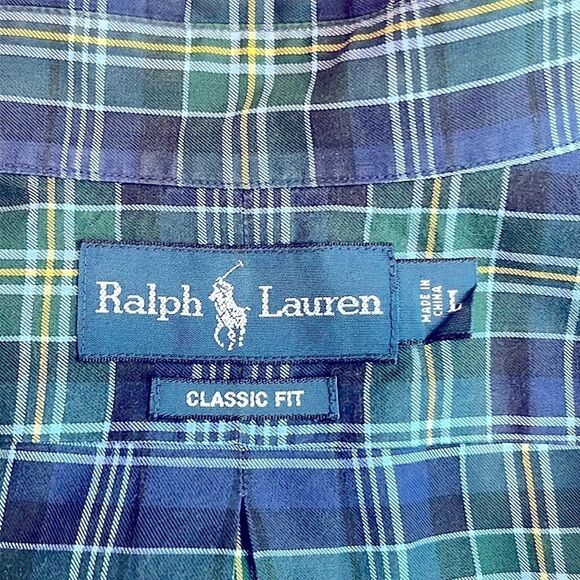 Ralph Lauren plaid designer dress shirt - Picture 6 of 6